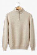 100% Merino Lambswool Quarter-Zip Jumper