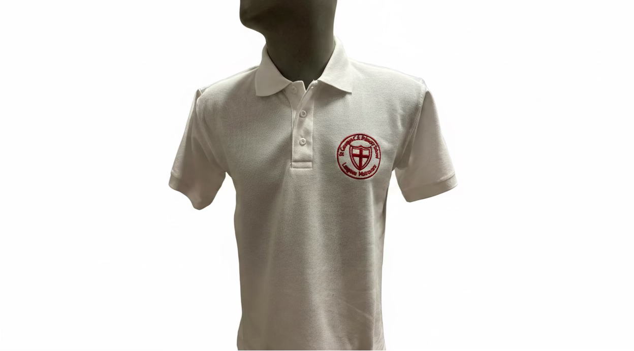 St George's Primary White polo