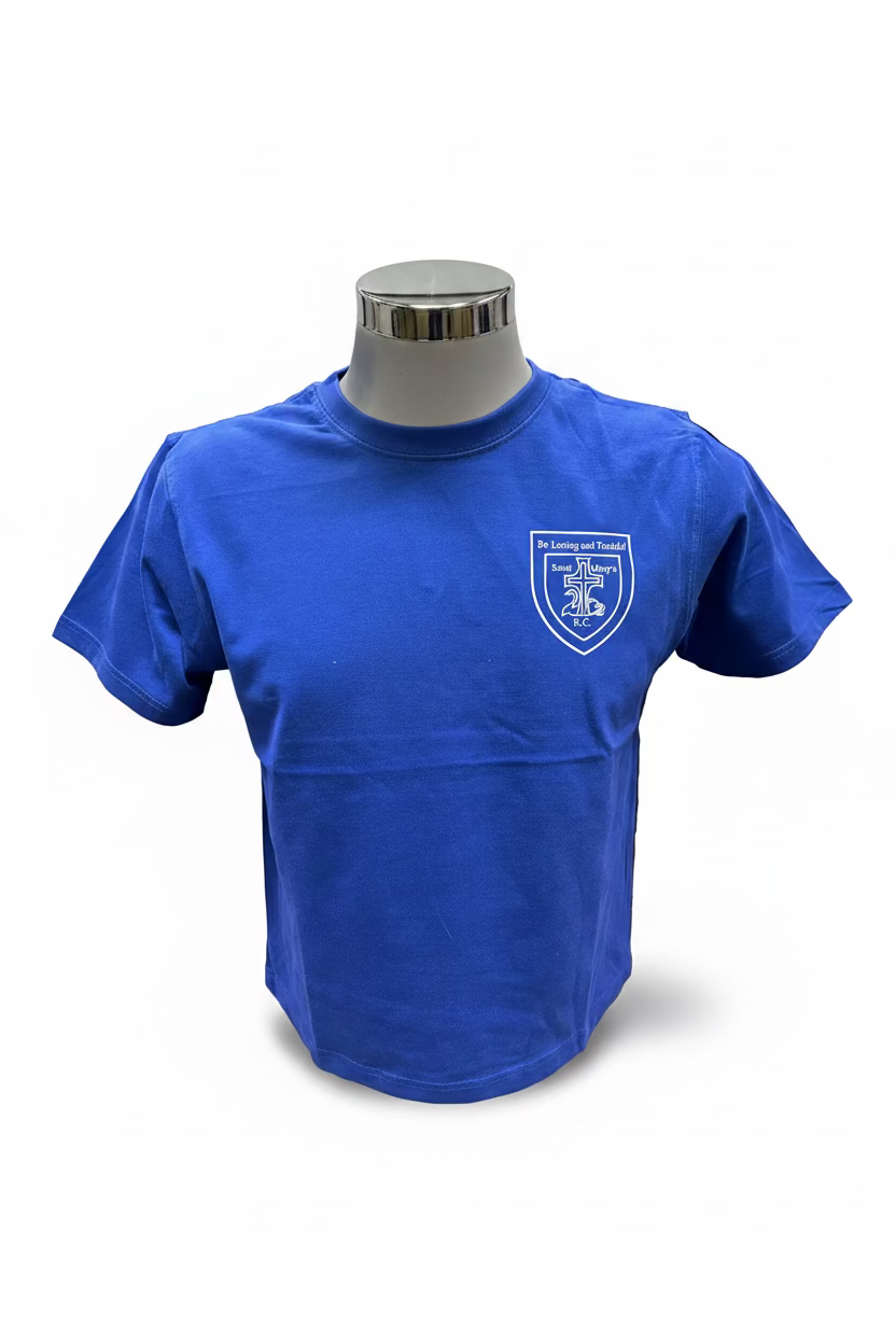 St Mary's Catholic Primary PE T-shirt BLUE