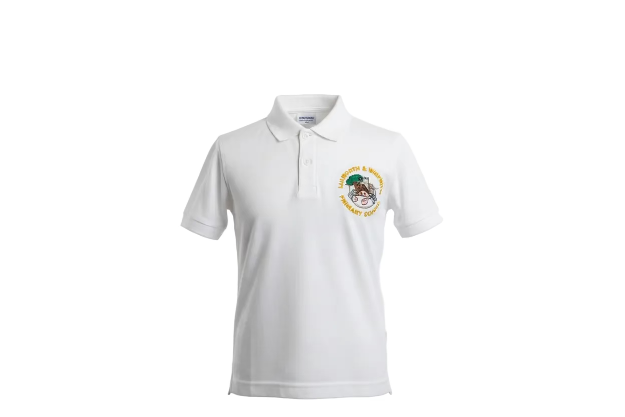Lulworth and Winfrith Primary White polo