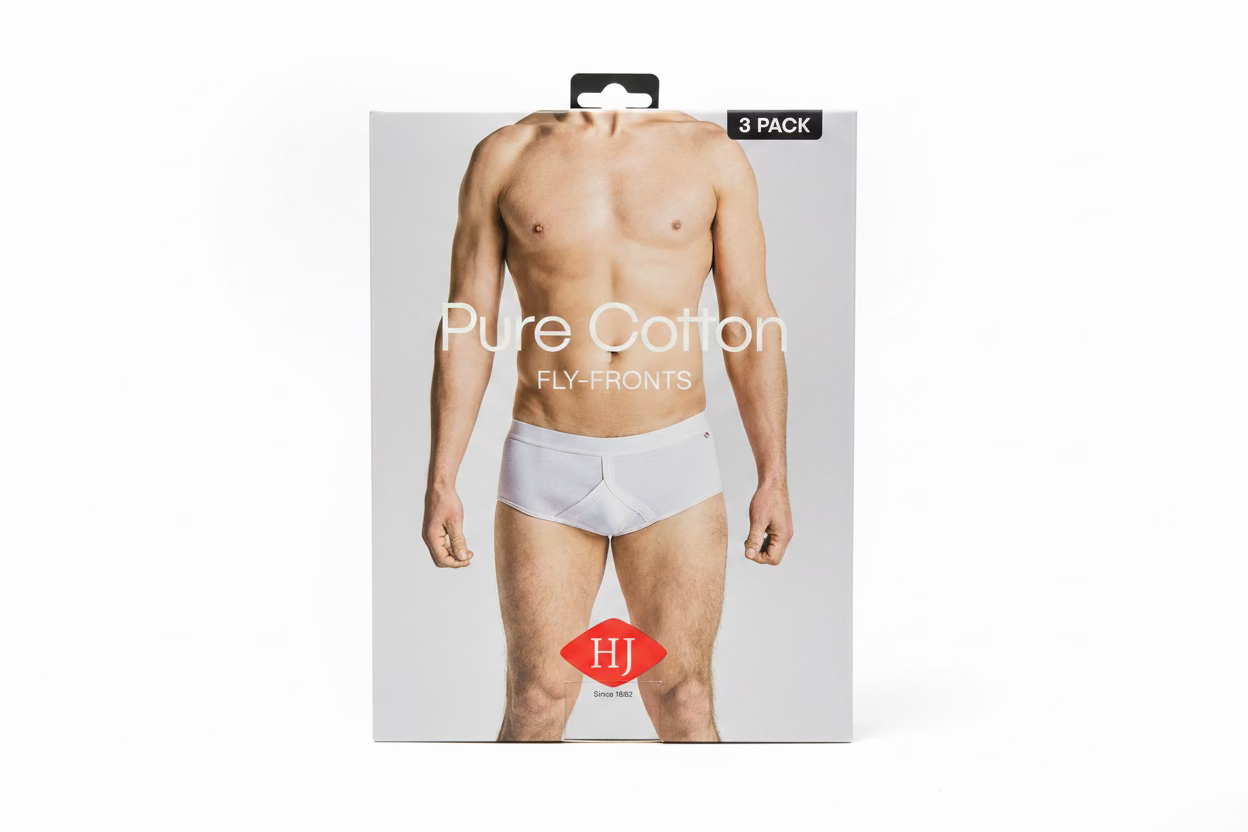 3 pack Fly Front underwear