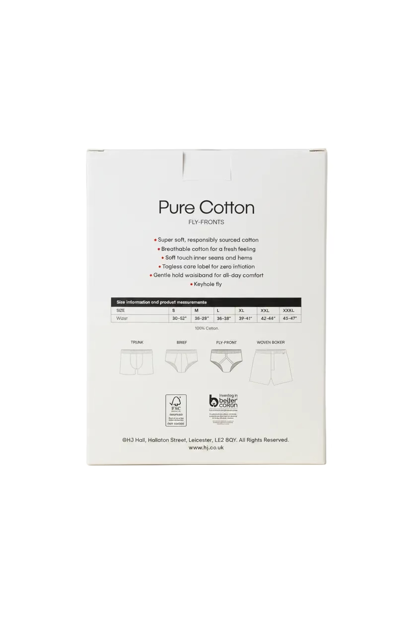 3 pack Fly Front underwear