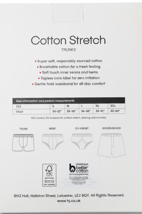 2 Pack Cotton Stretch Trunks