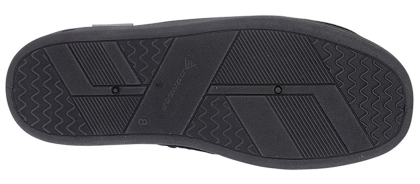 Black Ribbed Velour Mule Slippers