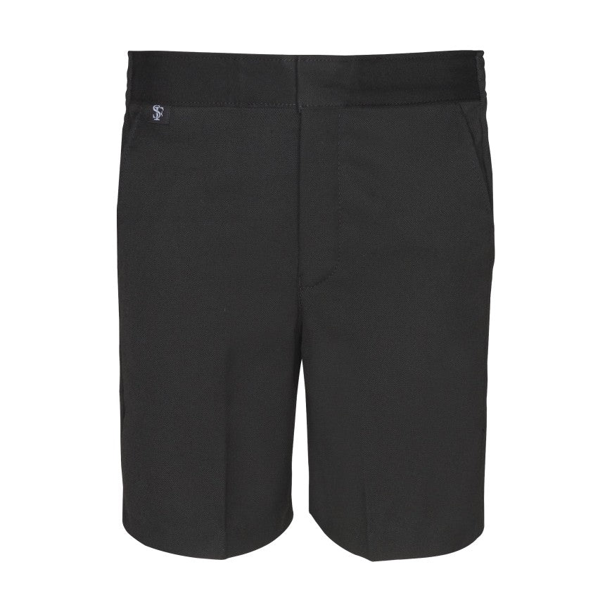 Half Elasticated Slim Fit School Shorts